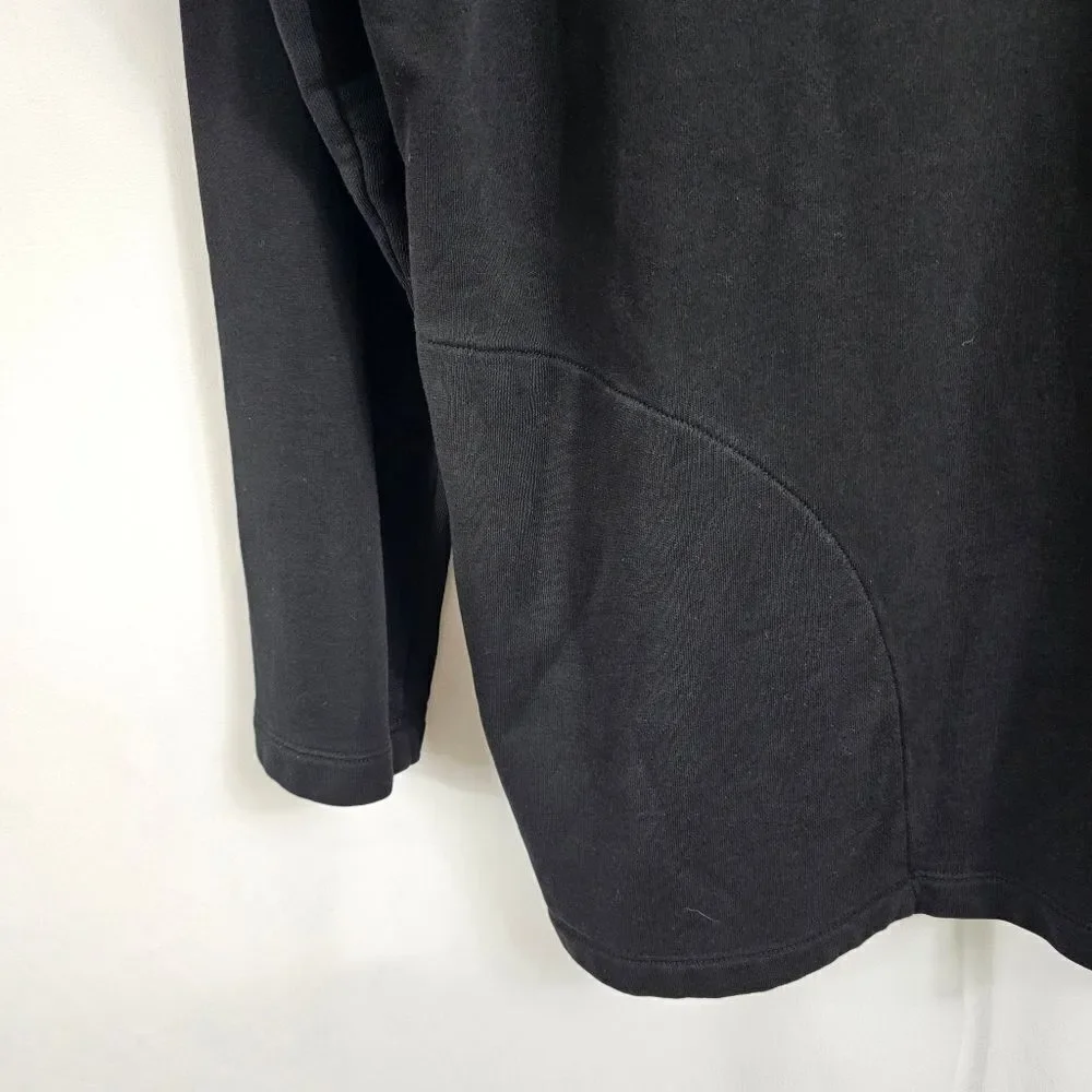Outdoor Voices Oversized Pullover Hoodie Sweatshirt in Black - Size M